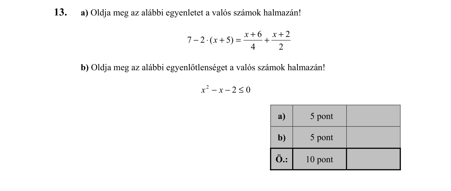 13. feladat