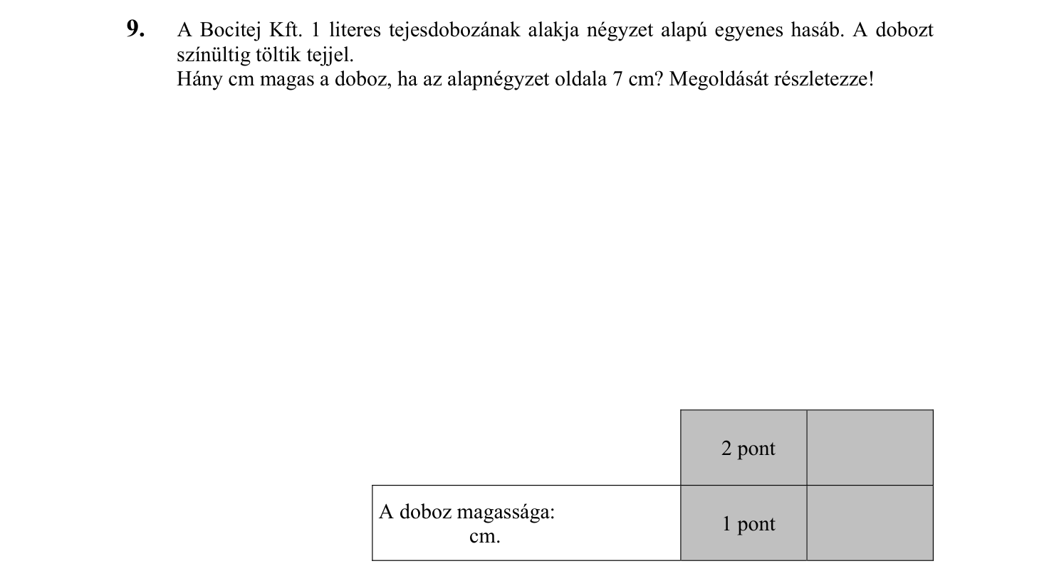 9. feladat
