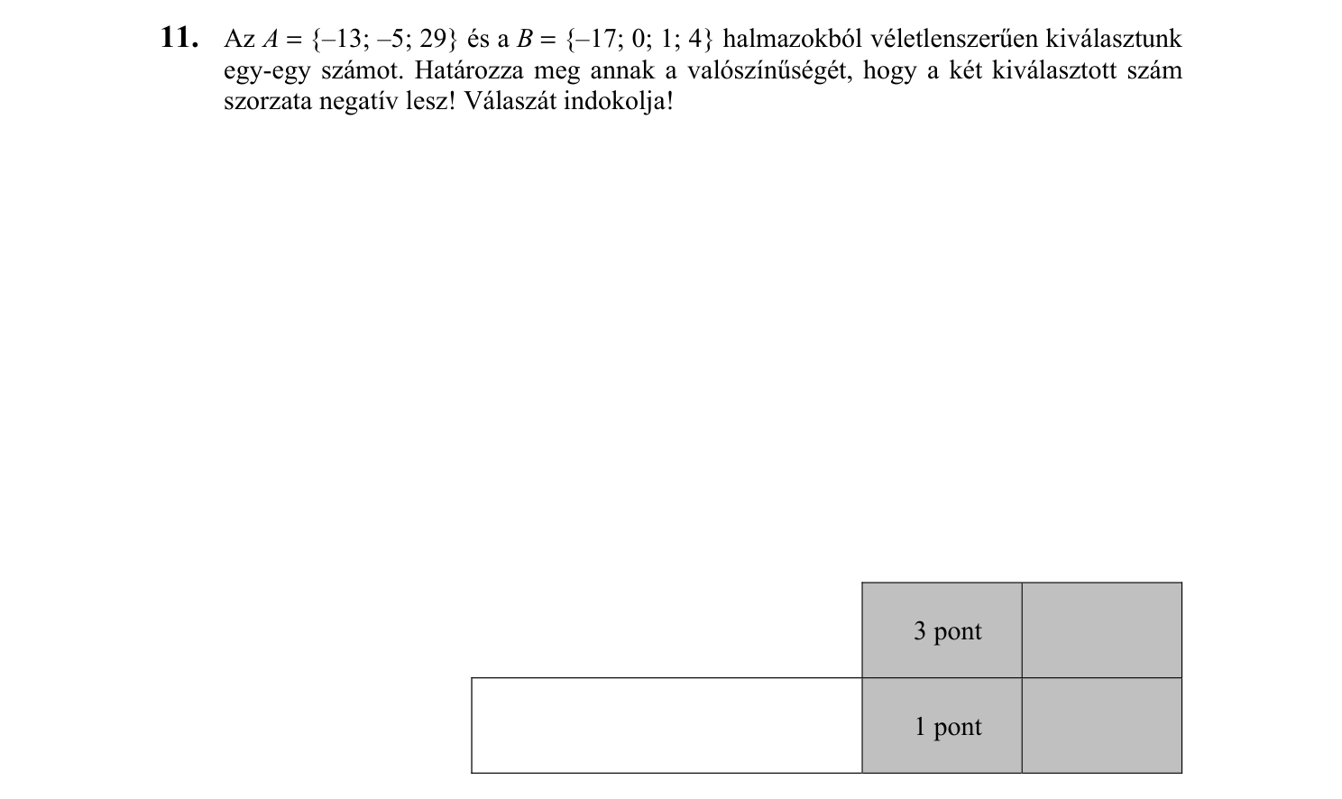 11. feladat