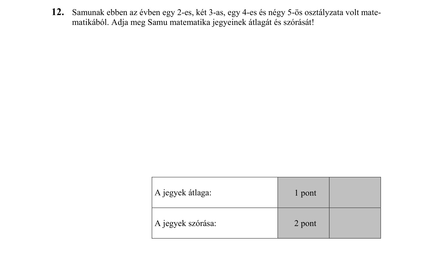 12. feladat