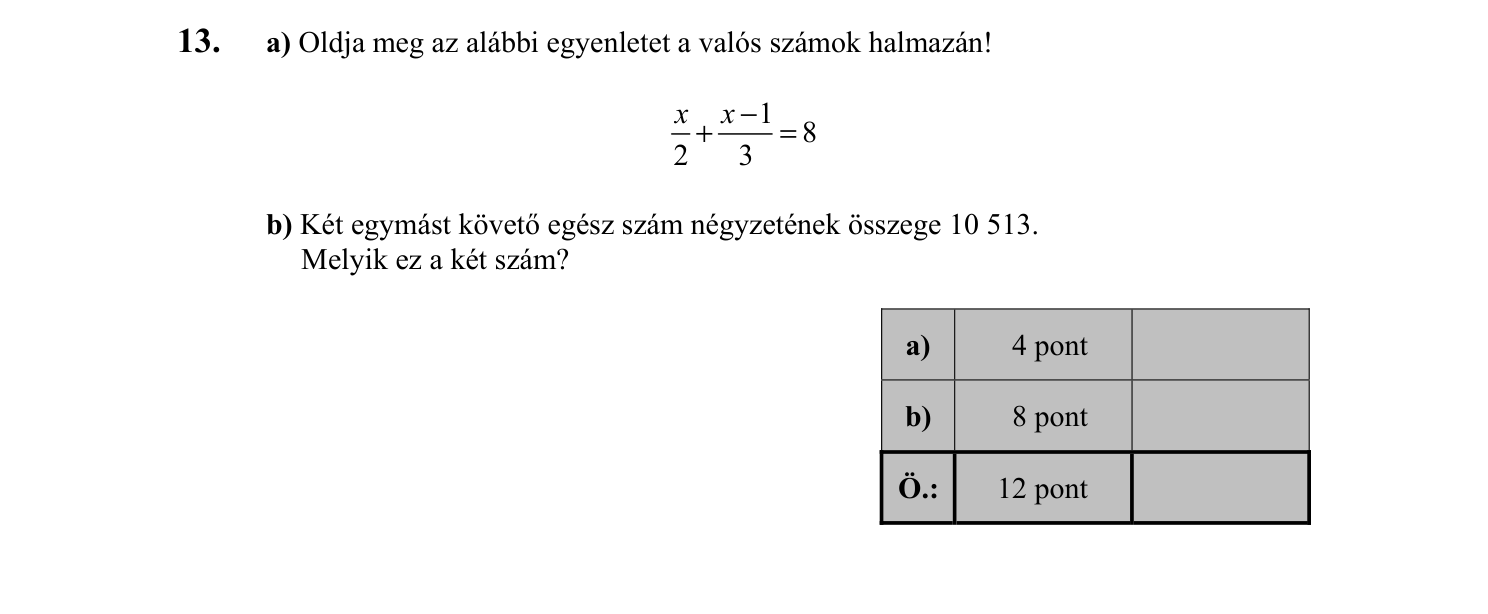 13. feladat