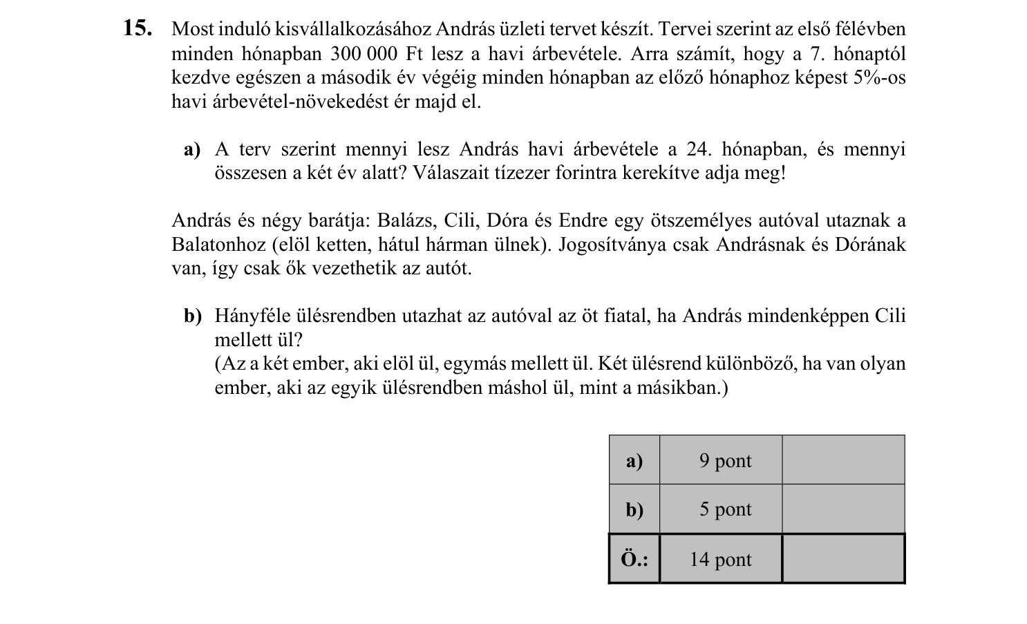 15. feladat