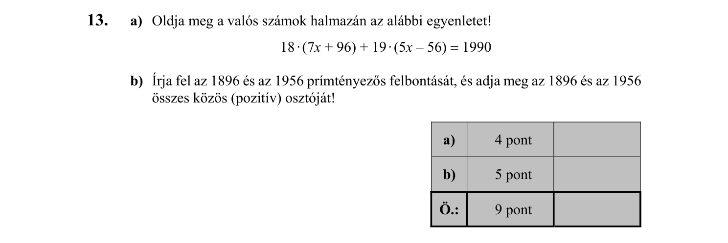 13. feladat